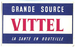 Buvard  18.5 X 12   Eau De VITTEL  Grande Source  Rouge Violet - Limonades