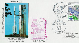 Espace 1991 08 15 - CSG - Ariane V45 - Lanceur - Europa