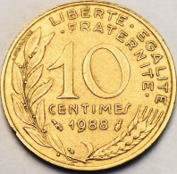 France - 10 Centimes 1988, KM# 929 (#4238) - 10 Centimes