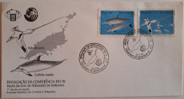 1992..BRAZIL..FDC WITH STAMPS.The 2nd Anniversary Of The United Nations Conference On Environment And Development, - FDC