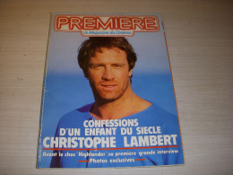 CINEMA PREMIERE 108 03.1986 Christophe LAMBERT BINOCHE Bernadette LAFONT JONASZ  - Kino