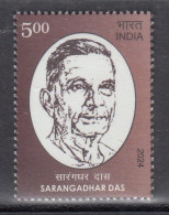 INDIA, 2024, Personalities - Sarangadhar Das, 1886-1957, 1 V,  MNH, (**) - Unused Stamps