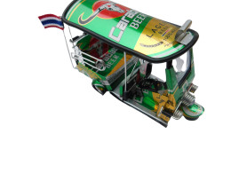 *** Carabao Beer Lager *** Detailgetreue Handgefertigte Nachbildung: TUK TUK Taxi Aus Thailand - 14x7x6 Cm - Motorfietsen