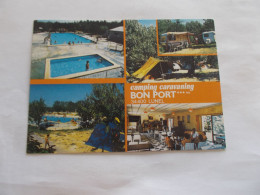 LUNEL ( 34 Herault )  CAMPING CARAVANING BON PORT  PISCINE  Et INTERIEUR TRES ANIMEES ROUTE DE LA GRANDE MOTTE - Lunel