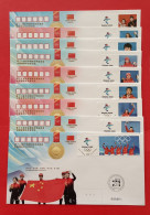 China 2022 Chinese Team Gold Winer In Beijing 2022 Olympic Winter Games Commemorative Covers - Inverno 2022 : Pechino