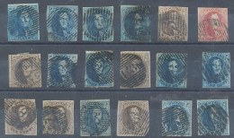 TIMBRE  ZEGEL STAMP  BELGIQUE PETIT LOT DE  18  CLASSIQUES - Andere & Zonder Classificatie