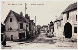 27 - B22900CPA - DANGU - Rue De  SAINT CLAIR - Café à Gauche - Parfait état - EURE - Dangu