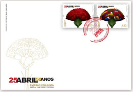 Portugal &  FDC 50 Aniversario Do 25 De Abril, Emissão Conjunta Cabo Verde 1974-2024 (8788888) - FDC