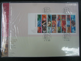 Hong Kong 2002 Eastern Western Culture Definitive Stamps Booklet First Day Cover - FDC