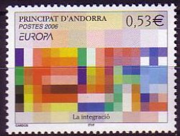 Andorra Franz Mi.Nr. 648 Europa 06, Flaggen Als Mosaik (0,53) - Autres & Non Classés