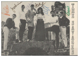 Y28769/ Ther Savages  Beat- Popgruppe  Autogramme Autogrammkarte 60er Jahre - Autographs