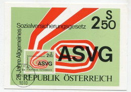 MC 213272 AUSTRIA -25 Jahre ASVG - Cartes-Maximum (CM)