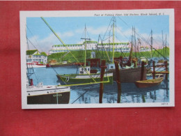 Fishing Fleet. Block Island  Rhode Island    Ref 6383 - Other & Unclassified