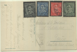 Postzegels > Europa > Joegoslavië > 1931-1941 Koninkrijk Joegoslavië >Kaart Uit 1935 Met 4 Postzgels (16804) - Lettres & Documents