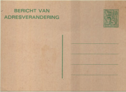 Postzegels > Europa > België > Postwaardestukken > Adreswijziging  Ongebruikt (16805) - Adreswijziging