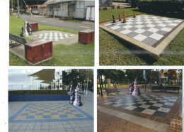 4 POSTCARDS AUSTRALIAN  GIANT CHESS BOARDS  PUBLISHED IN   AUSTRALA - Ajedrez