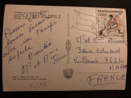 CP Pour La FRANCE TP JO MUNICH 1972 2 Kcs OBL.MEC.5 VIII 7? ROZNOV - Lettres & Documents
