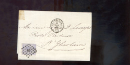 België OCB18 Gestempeld Op Brief Bruxelles-St. Ghislain 1869 Perfect (2 Scans) - 1865-1866 Perfil Izquierdo