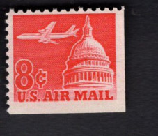 2010461606 1963 (XX) SCOTT C64 POSTFRIS MINT NEVER HINGED  - JET AIRLINER OVER CAPITOL UNDER & RIGHT IMPERFORATED - 3b. 1961-... Neufs