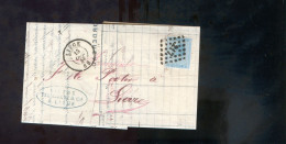 België OCB18 Gestempeld Op Brief Liège-Lierre 1868 Perfect (2 Scans) - 1865-1866 Perfil Izquierdo