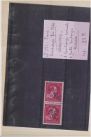 BELGIQUE-TP N°591-PAIRE-VARIETES-1 SURCHARGE NORMALE ET DOUBLE SURCHARGE RENVERSEE-MAI 1946- - Other & Unclassified