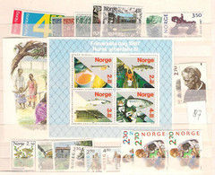 1987 MNH Norway Year Collection According To Michel System - Full Years