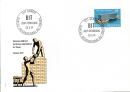 Switzerland, Bureau International Du Travail, FDC, 1974, Michel 104 - OIT