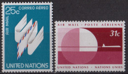 NATIONS UNIES (New York) - Série Courante Poste Aérienne 1977 - Posta Aerea