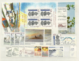 1999 MNH Greenland, Year Complete.postfris** - Full Years