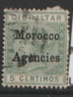 Morocco Agencies Gibraltar Issues  1899  SG 9  5c  Fine Used - Morocco Agencies / Tangier (...-1958)