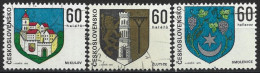 Czechoslovakia 1973. Scott #1886-8 (U) Coat Of Arms Of Czechoslovakian Cities  (Complete Set) - Gebraucht