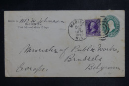 ETATS UNIS - Entier Postal + Complément De Madison Pour La Belgique En 1893  - L 151997 - ...-1900