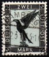 GERMANIA - 1926 Aquila 2m Nero E Azzurro - Unificato A33 USATO - Poste Aérienne & Zeppelin