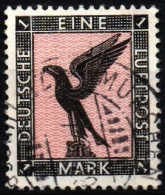 GERMANIA - 1926 Aquila 1m Nero E Rosso - Unificato A32 USATO - Luft- Und Zeppelinpost