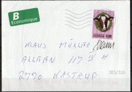 Martin Mörck. Denmark 2016. Animals  On The Farm. Michel 1871 On Letter. Signed. - Lettres & Documents