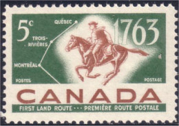 Canada Postrider Mailman Map Carte Facteur Cheval MNH ** Neuf SC (04-13a) - Ungebraucht