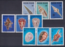 Polynésie Française     PA  114/116 ** - PA 132/134 ** + Poste 142144 **  Coquillages - Ungebraucht