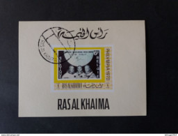 EMIRATI ARABI RAS AL KHAIMA 1969 1 RYALS PHILYMPIA 1970 AIRMAIL SHEET MNG - Ras Al-Khaima