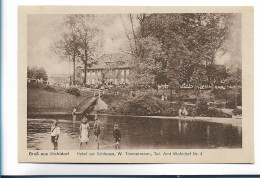 V4999/ Hamburg Wohldorf Hotel Zur Schleuse AK 1924 - Wandsbek