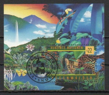 UN/Vienna, 1998, Rainforest Preservention, 22S Block, CTO - Blocs-feuillets