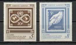 UN/Vienna, 1991, UN Postal Service 40th Anniv, Set, MNH - Neufs