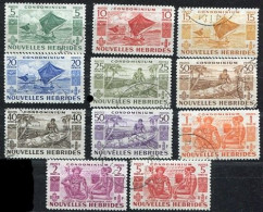 Colonie Française, Nouvelles- Hébrides N°144/54 Oblitérés, Qualité Très Beau - Used Stamps