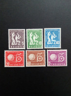 SCHWEIZ BIT MI-NR. 94-99 POSTFRISCH(MINT) BERGLEUTE UND WELTKUGEL 1956 - ILO