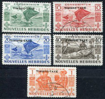 Colonie Française, Nouvelle- Hébrides Taxes N°26/30 Oblitérés, Qualité Très Beau - Used Stamps