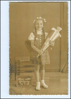 Y11753/ Einschulung Schule Mädchen Mit Schultüte Foto AK 1942  - Children's School Start