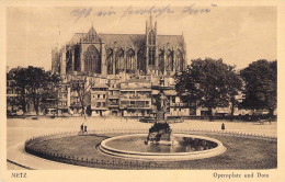 Metz - Opernplatz Und Dom Gel.1943 - Lothringen