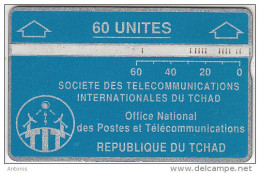 CHAD - Telecom Logo(blue 60 Units), CN : 305D, Tirage 20000, Used - Ciad