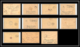 0845 Lot 5 Lettres 9ème Escadron Saphis Marocains Lettre Cover Occupation Du Maroc Estampilles War Dont Signé - Collections