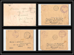 0519 Lot 4 Lettres Zouaves 2ème Bataillon Lettre Cover Occupation Du Maroc War 1913 SECTEUR 17 - Collections