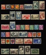 FRANCE - 1946-1949 - LOT DE 40 TIMBRES OBLITERES DIFFERENTS - Oblitérés